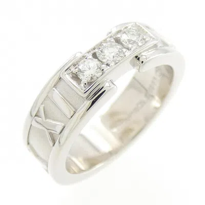 Pre-owned Tiffany & Co (18k) Band Ring () In White