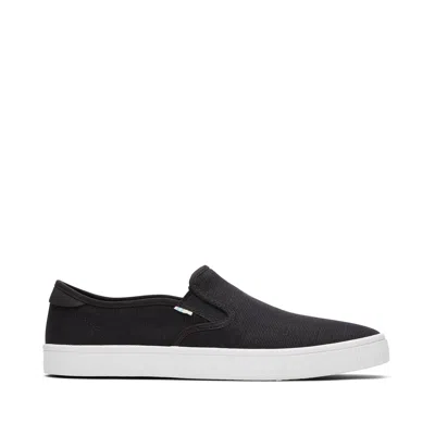Toms Shoes Baja Black Heritage Canvas Slip On Sneaker In Multi