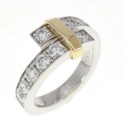 Pre-owned Tiffany & Co Platinum Yellow Gold Platinum Yellow Gold (18k) Band Ring () In Multi