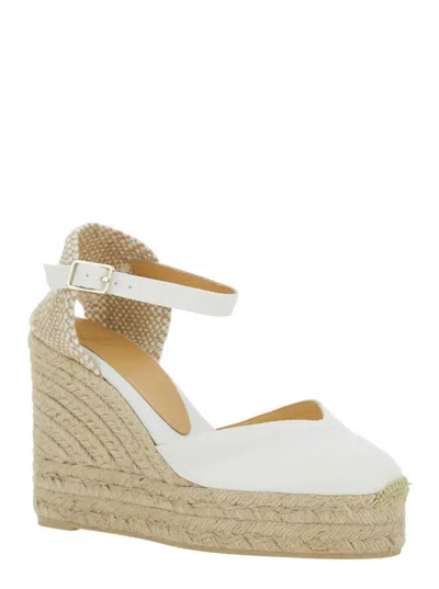 Shop Castaã±er 'chiarita' Closed Toe Espadrilles In White