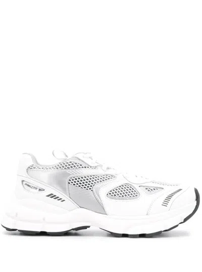 Shop Axel Arigato Marathon Runner Recycled Rubber And Leather Sneakers  Woman In White