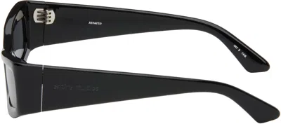 Entire Studios Black Atheric Sunglasses In Black