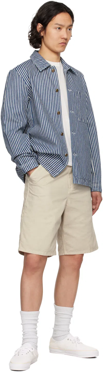 Carhartt Beige Single Knee Shorts In 2lpgd Fleur De Sel