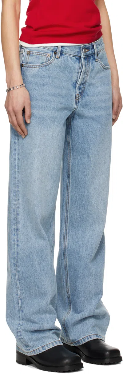 Still Here Blue Everyday Jeans In Blue