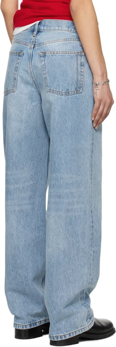 Still Here Blue Everyday Jeans In Blue