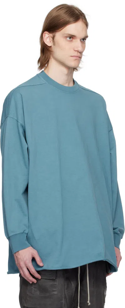 Rick Owens Drkshdw Tommy Long Sleeve T-shirt In 86 Toothpaste