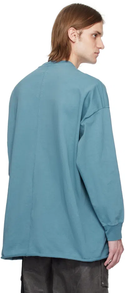 Rick Owens Drkshdw Tommy Long Sleeve T-shirt In 86 Toothpaste