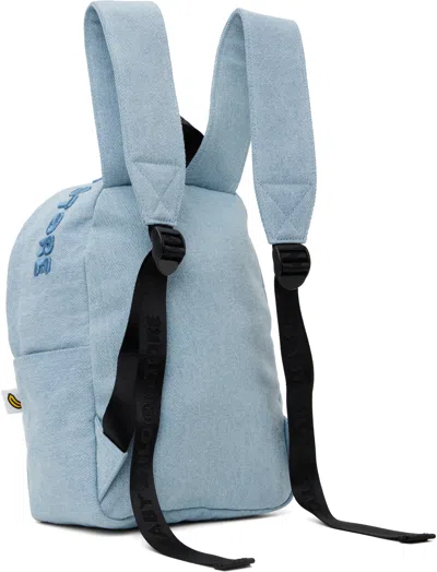 Bape Blue Baby Milo Denim Mini Backpack In Nyx