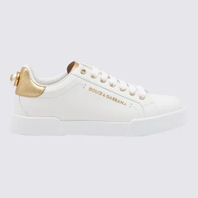 Dolce & Gabbana Portofino Sneakers In White