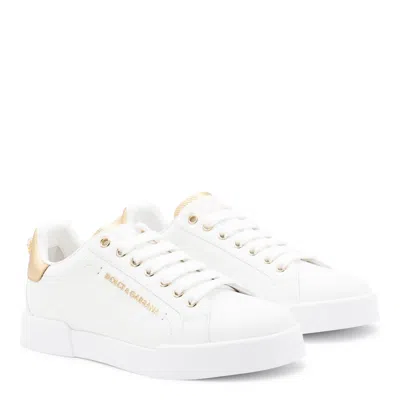 Dolce & Gabbana Portofino Sneakers In White