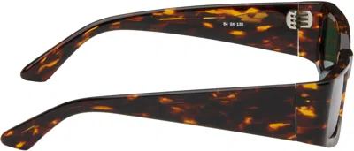Entire Studios Brown Elemental Sunglasses In Infrared