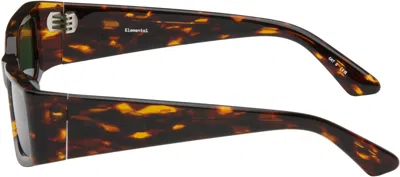 Entire Studios Brown Elemental Sunglasses In Infrared