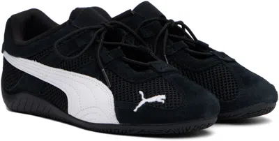 Puma Speedcat Og Logo Detailed Sneakers In Black