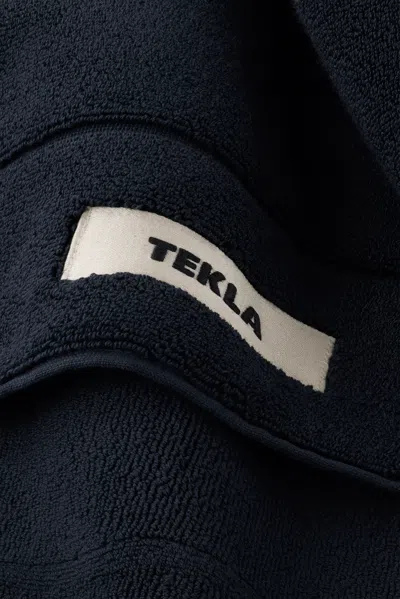 Tekla Ssense Exclusive Navy Terry Large Bath Mat In Navy
