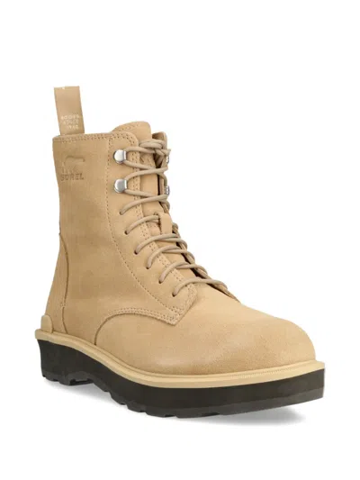 Sorel Hi-line Lace Womens Leather Lace-up Booties In Multi