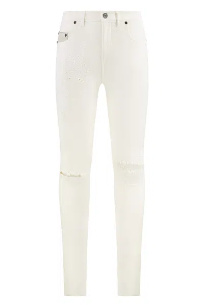 Rh45 Eldorado Skinny Jeans In White