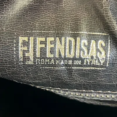 Pre-owned Fendi Brown Canvas Leather Handbag Shoulder Bag ()