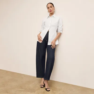 M.m.lafleur The Bentley Shirt - Cotton Poplin In Eggshell