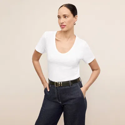 M.m.lafleur The Kenya T-shirt - Organic Cotton Slub In Yellow