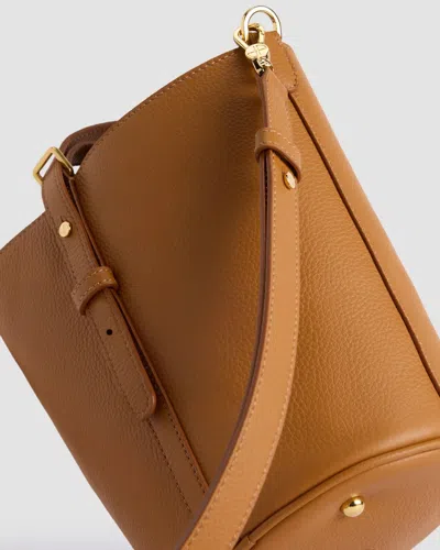 Patou Small Jp Bucket Bag In Brown