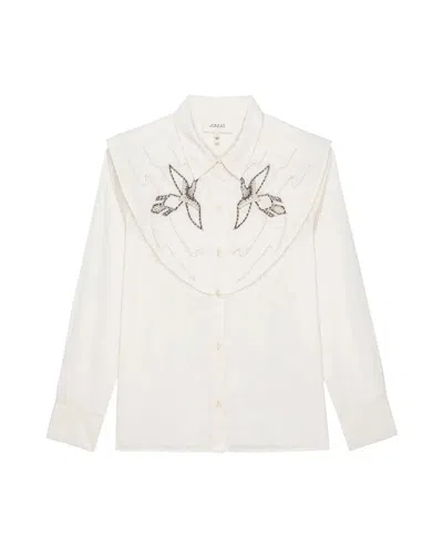 The Great The Beaded Partridge Top In White
