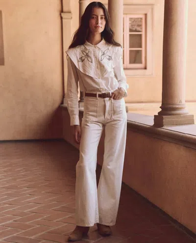 The Great The Beaded Partridge Top In White