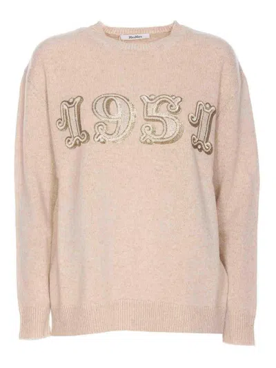 Max Mara Plata Sweater In Neutral