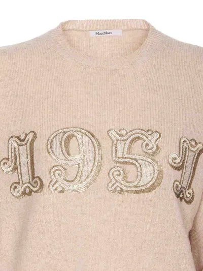 Max Mara Plata Sweater In Neutral