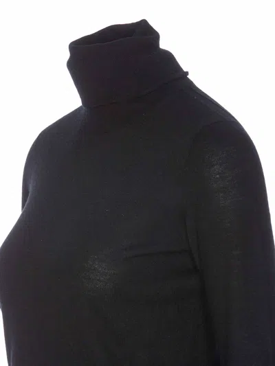 Max Mara Saluto Wool Knit Sweater In Black