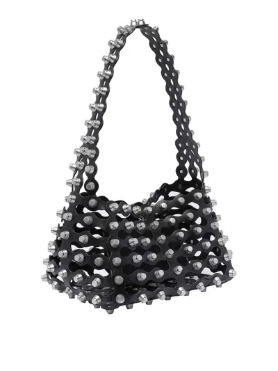 Alexander Wang Studded Strap Shoulder Bag In Black