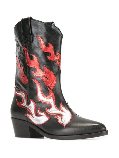 Shop Chiara Ferragni Flame Western Boots