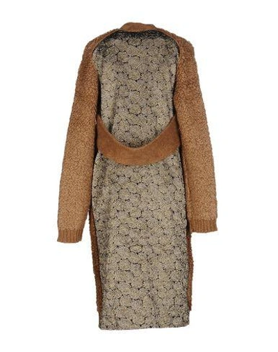 Shop Rochas Coat In Camel