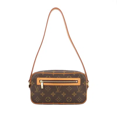 Pre-owned Louis Vuitton Brown Monogram Canvas Shoulder Bag ()