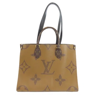 Pre-owned Louis Vuitton Brown Monogram Reverse Tote Bag ()