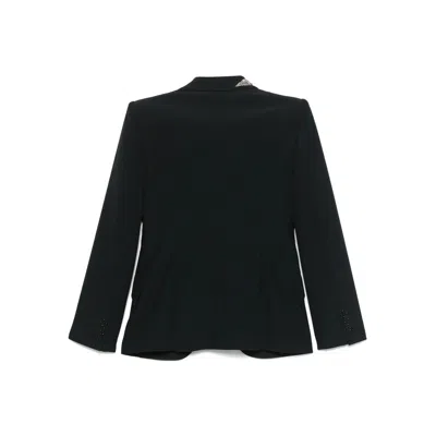 Alexander Mcqueen Floral Crystal One-button Crepe Blazer