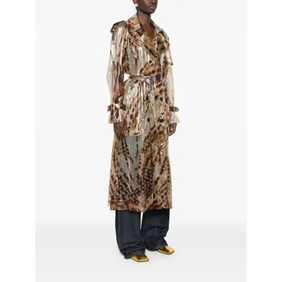 Dries Van Noten Leopard-print Trench Coat
