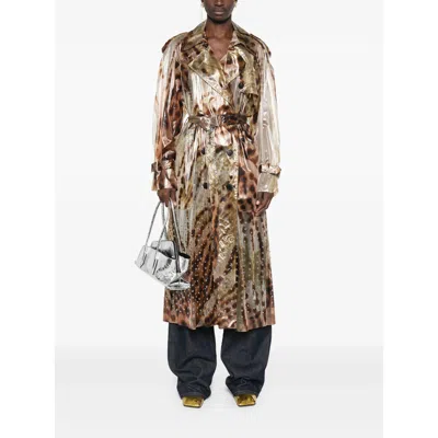 Dries Van Noten Leopard-print Trench Coat