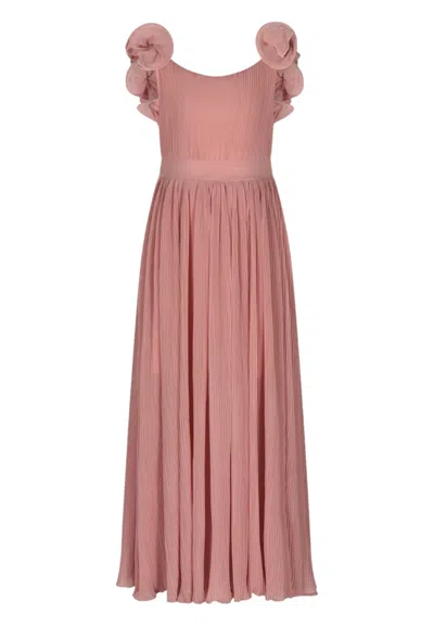 Fun-fun Dress With Logo Fun Fun In Pink