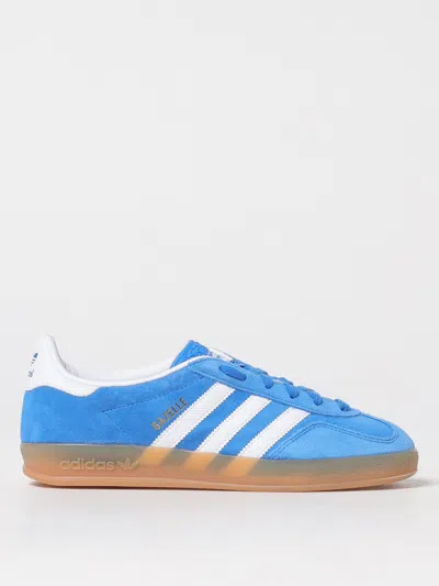 Adidas Originals Striped Suede Low Top Sneakers In Blue
