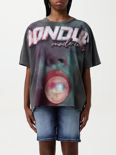 Dondup Crewneck Logo Print Graphic Top In Multi