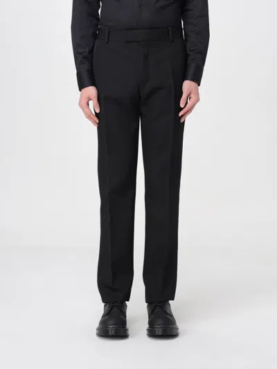 Alexander Mcqueen Pants With T-bar Belt In Black
