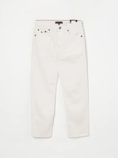 Tommy Hilfiger Jeans  Kids Color White In Ecru