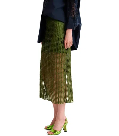 Essentiel Antwerp Handkerchief Sequin Mesh Skirt With Removable Shorts