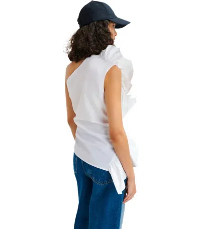 Essentiel Antwerp Haven White Asymmetric Top