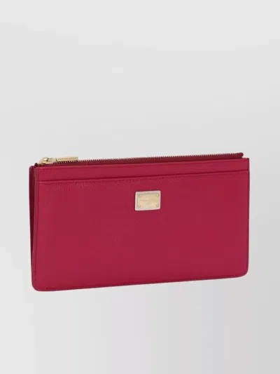 Dolce & Gabbana Large Cardholder In Dauphine Leather In Multicolor