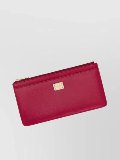 Dolce & Gabbana Large Cardholder In Dauphine Leather In Multicolor