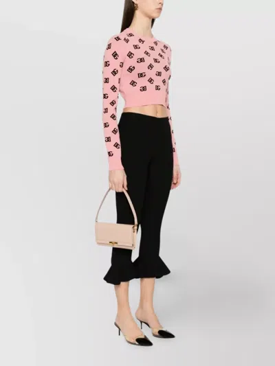 Dolce & Gabbana Mini Palmellato Ottone Vin Shoulder Bag In Pink