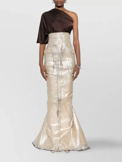 Rick Owens Lido Maxi Skirt In Neutrals