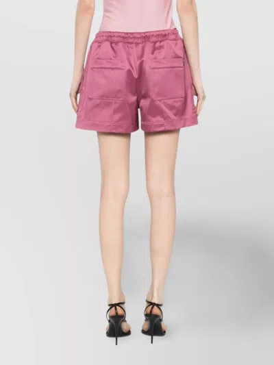 Tom Ford Shiny Rayon Satin Pj Shorts In Pink
