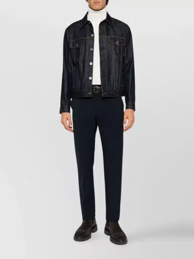 Malo Shaved Cyclist Turtleneck Knit Sweater In White